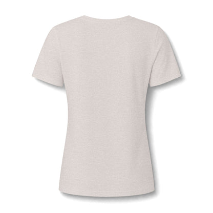 Lisa Women's Relaxed Heather CVC V-Neck Tee