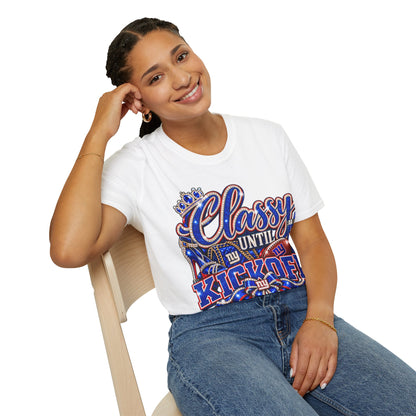 Classy until kickoff 2 Unisex Softstyle T-Shirt