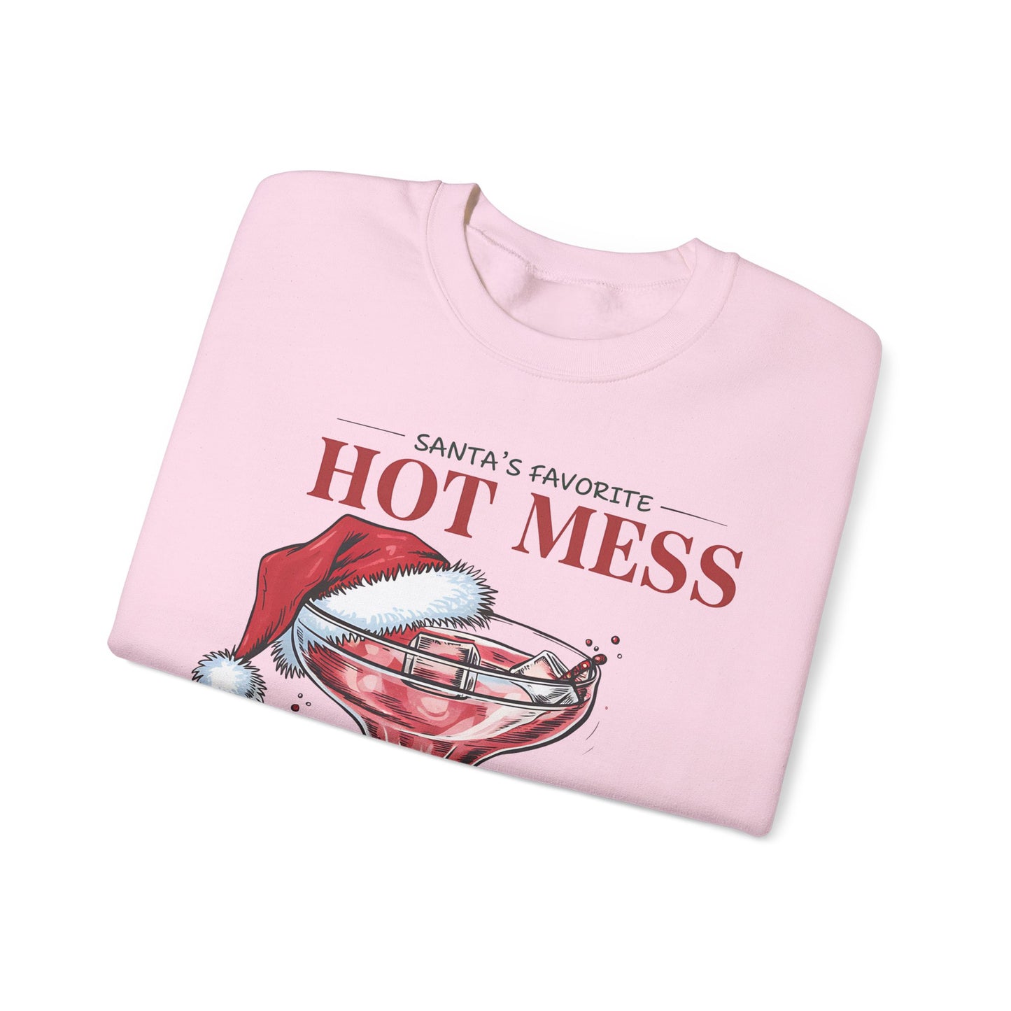 Santa's favorite hot mess Unisex Heavy Blend™ Crewneck Sweatshirt