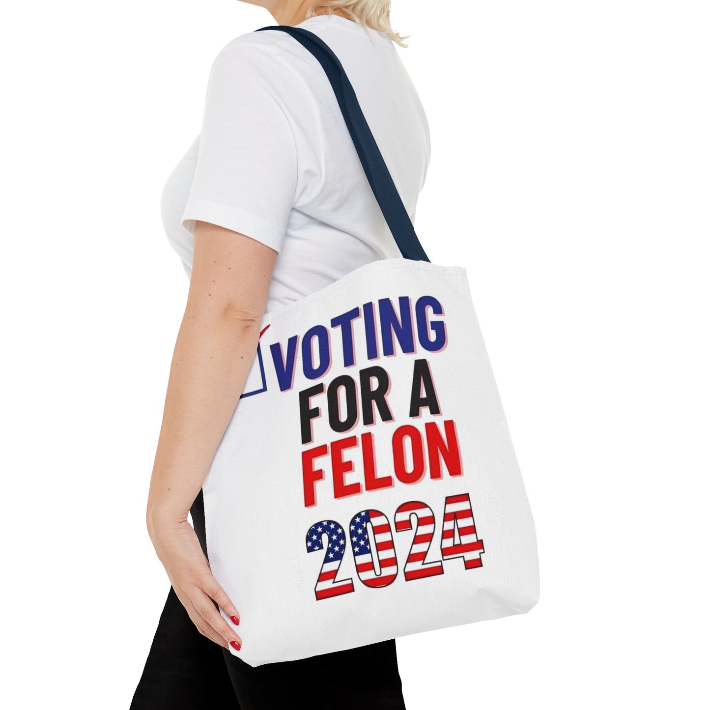 Voting for a Felon 2024 Tote Bag (AOP)