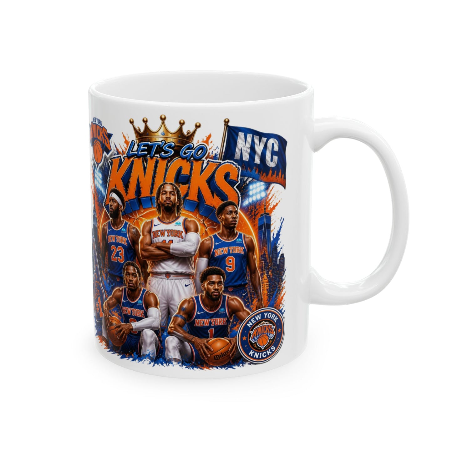 Let's go Knicks Ceramic Mug, (11oz, 15oz)