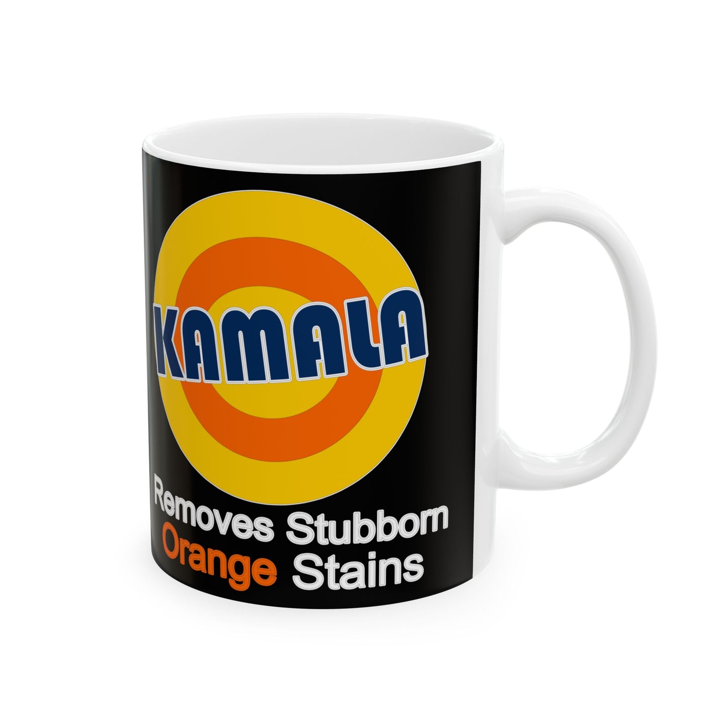 Kamala removes stubborn orange stains Ceramic Mug, (11oz, 15oz)