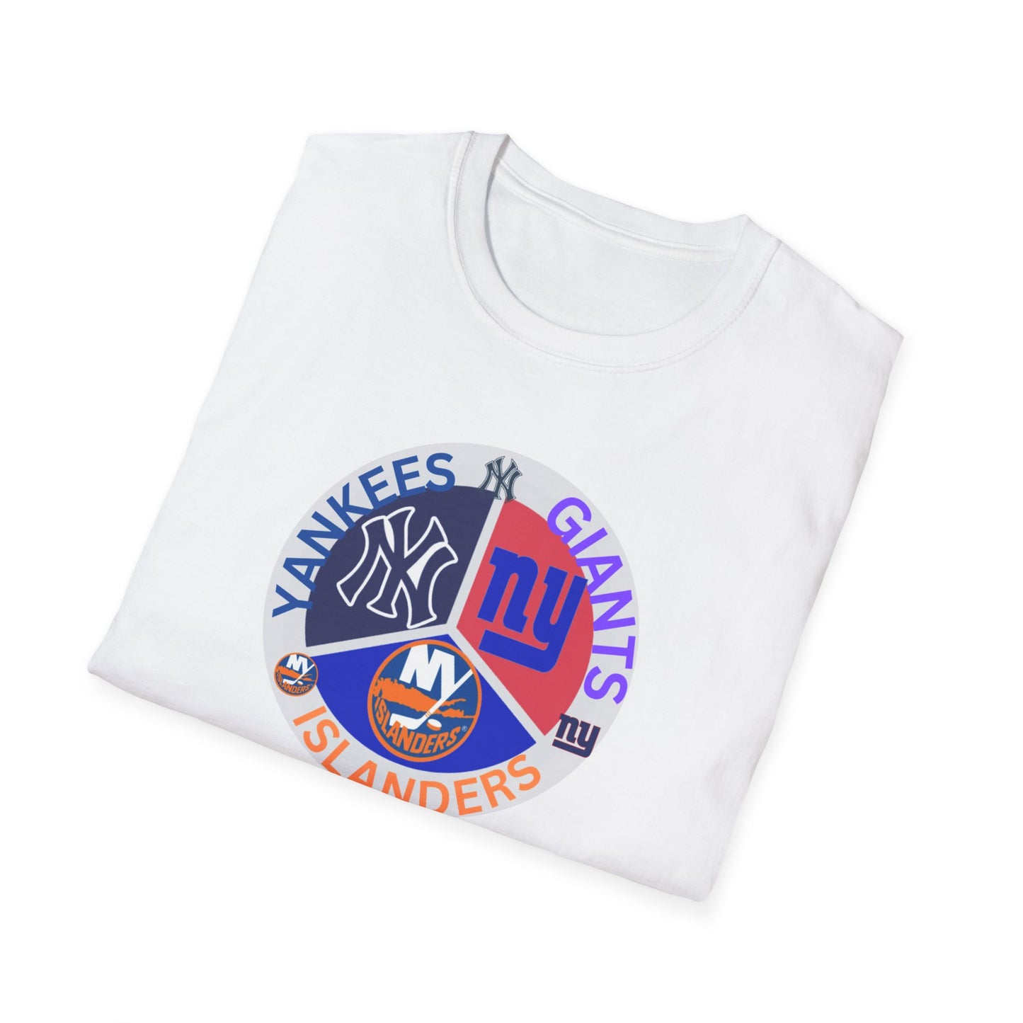 NY sports teams nyy nyg nyi Unisex Softstyle T-Shirt