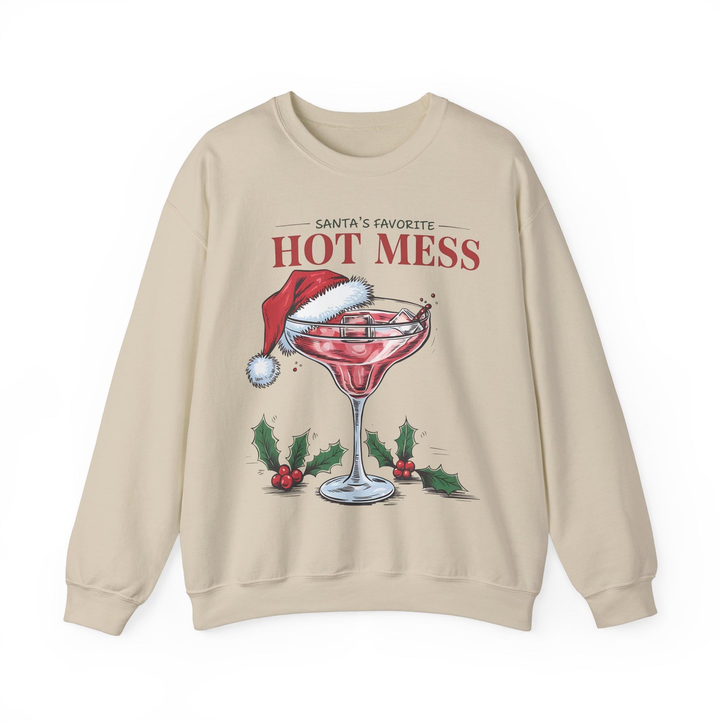 Santa's favorite hot mess Unisex Heavy Blend™ Crewneck Sweatshirt