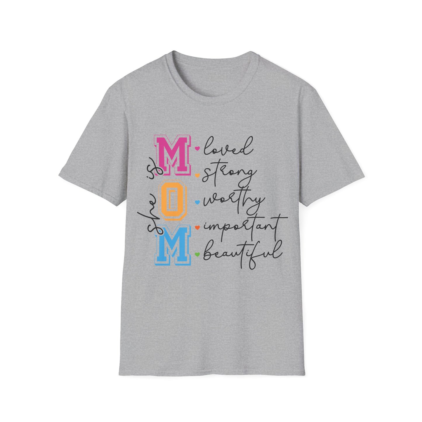 She is MOM Unisex Softstyle T-Shirt