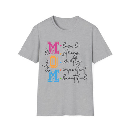 She is MOM Unisex Softstyle T-Shirt