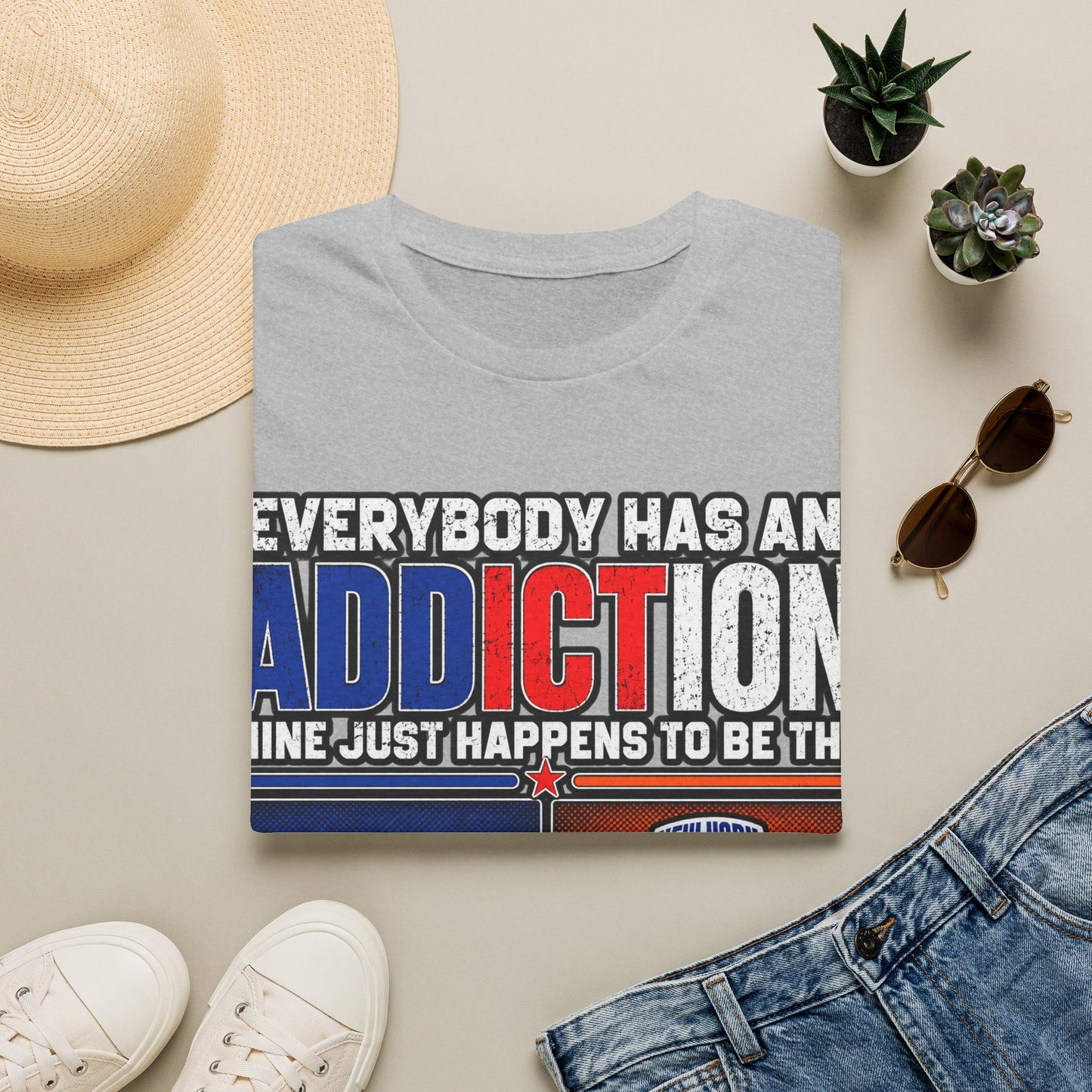 Everybody has an addiction, nyg, nyk Unisex Softstyle T-Shirt