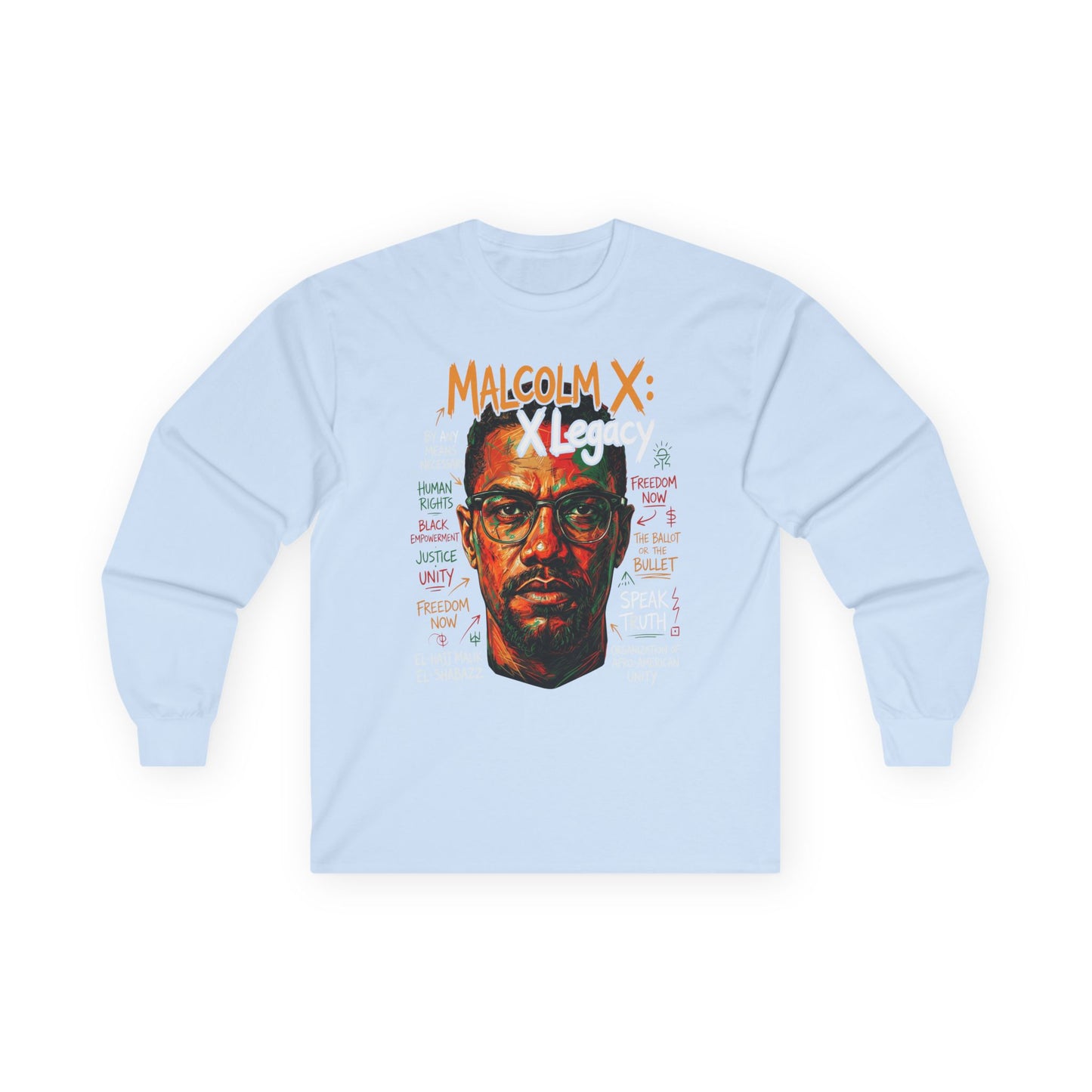 Malcolm X Unisex Ultra Cotton Long Sleeve Tee