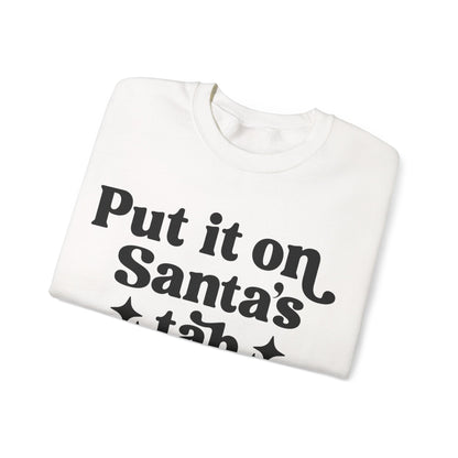 Put it on Sant's Tab Unisex Heavy Blend™ Crewneck Sweatshirt