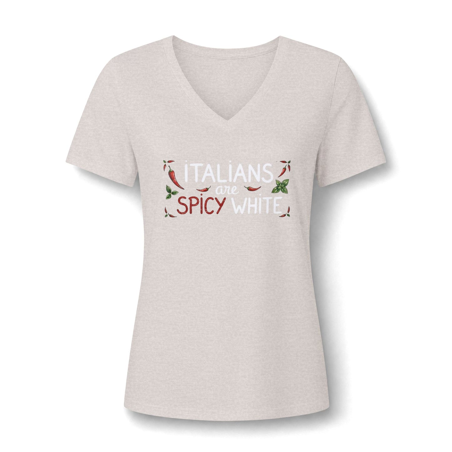 Lisa Women's Relaxed Heather CVC V-Neck Tee