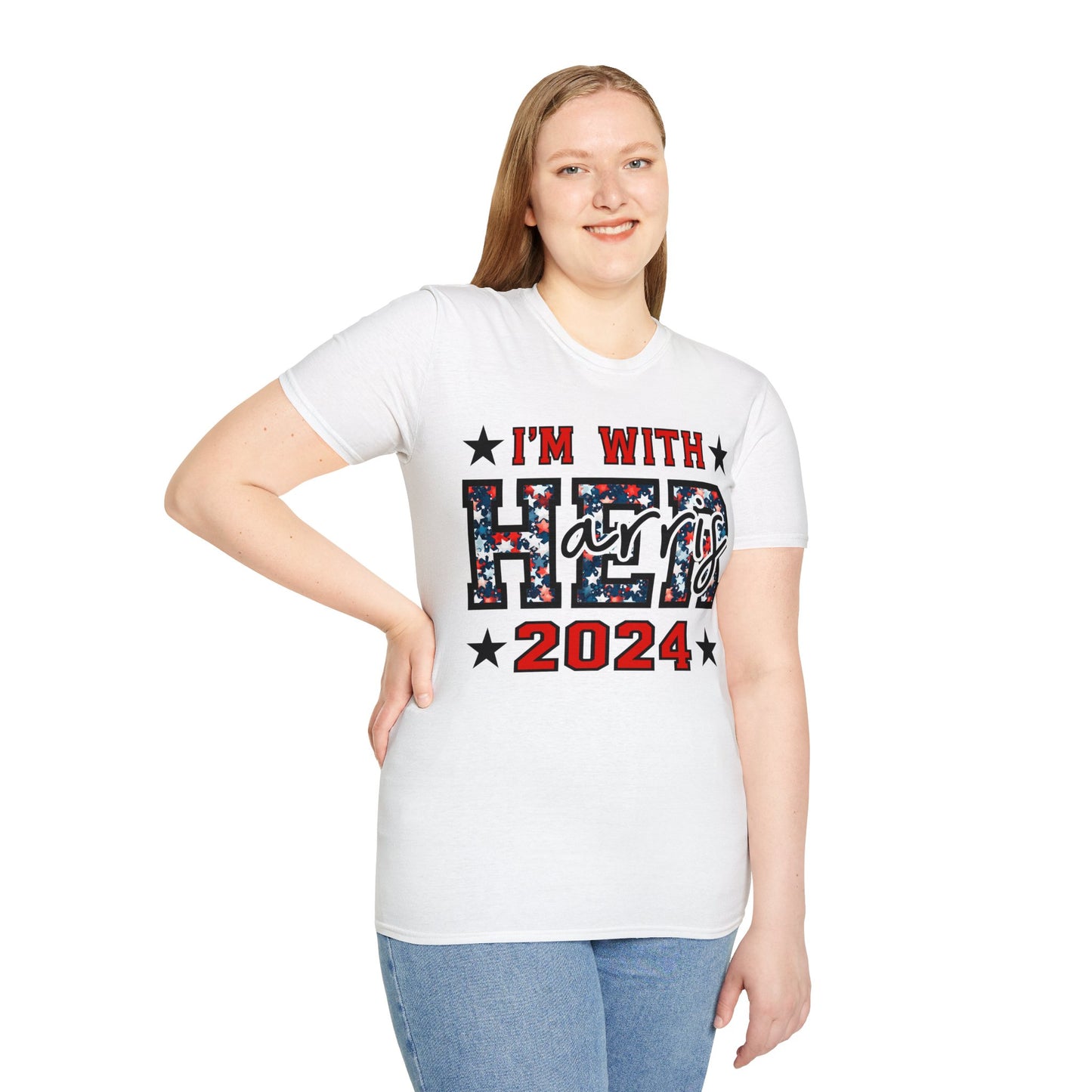 I'm with her Unisex Softstyle T-Shirt