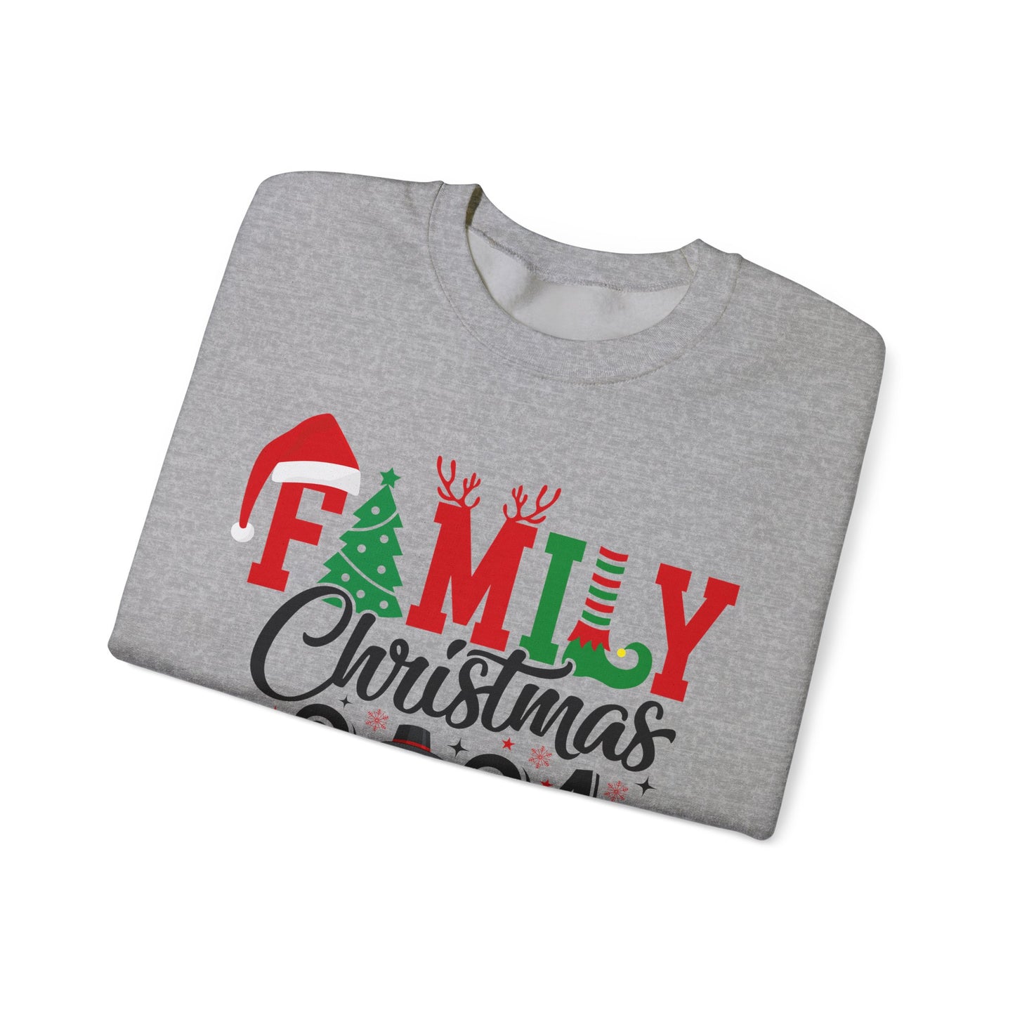 Family Christmas 2024 Unisex Heavy Blend™ Crewneck Sweatshirt