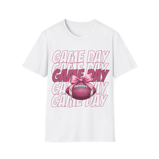 Game day, pink Unisex Softstyle T-Shirt