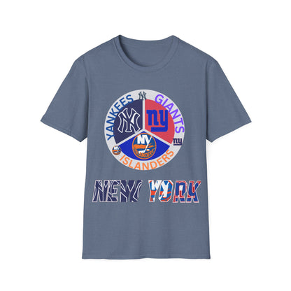 NY sports teams nyy nyi nyg Unisex Softstyle T-Shirt