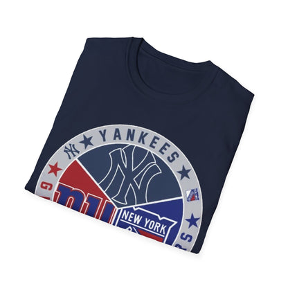 NY sports teams nyy nyg nyr Unisex Softstyle T-Shirt