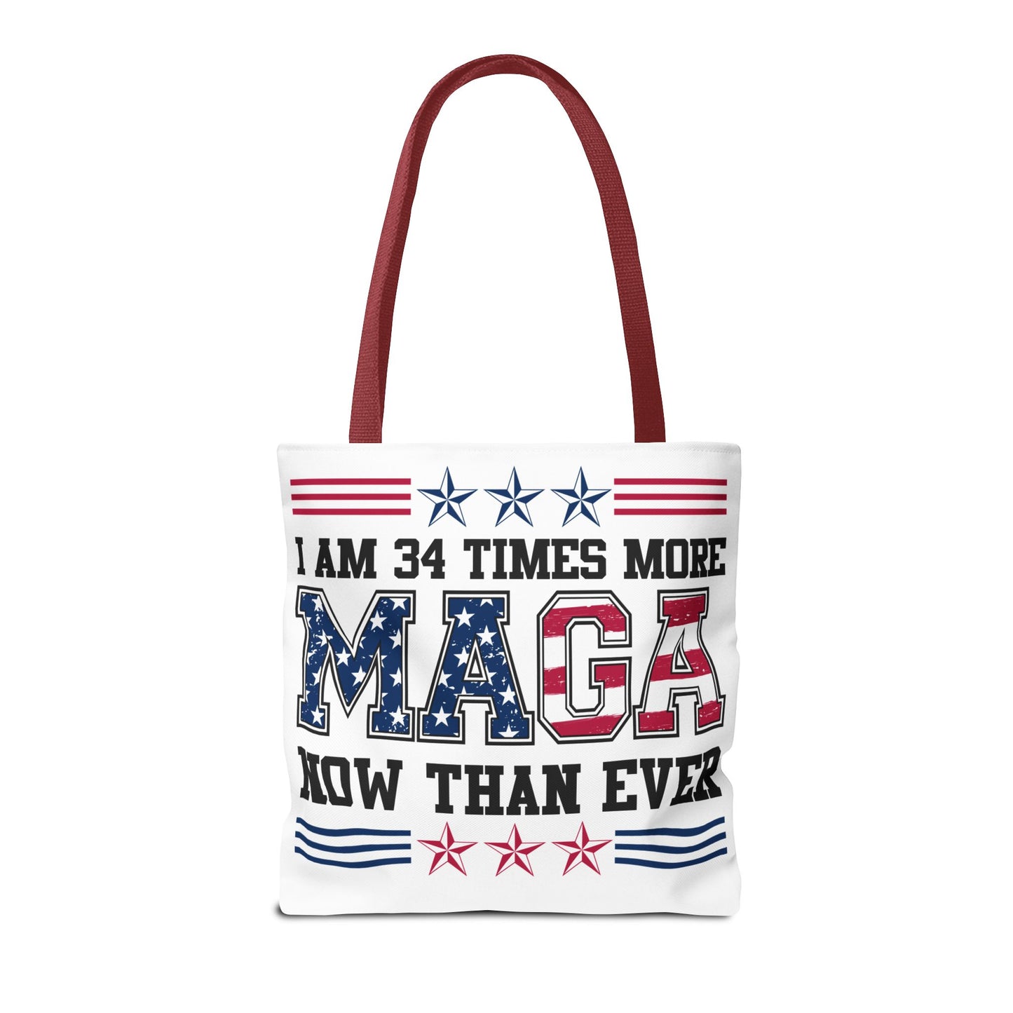 I am 34 times more maga Tote Bag (AOP)