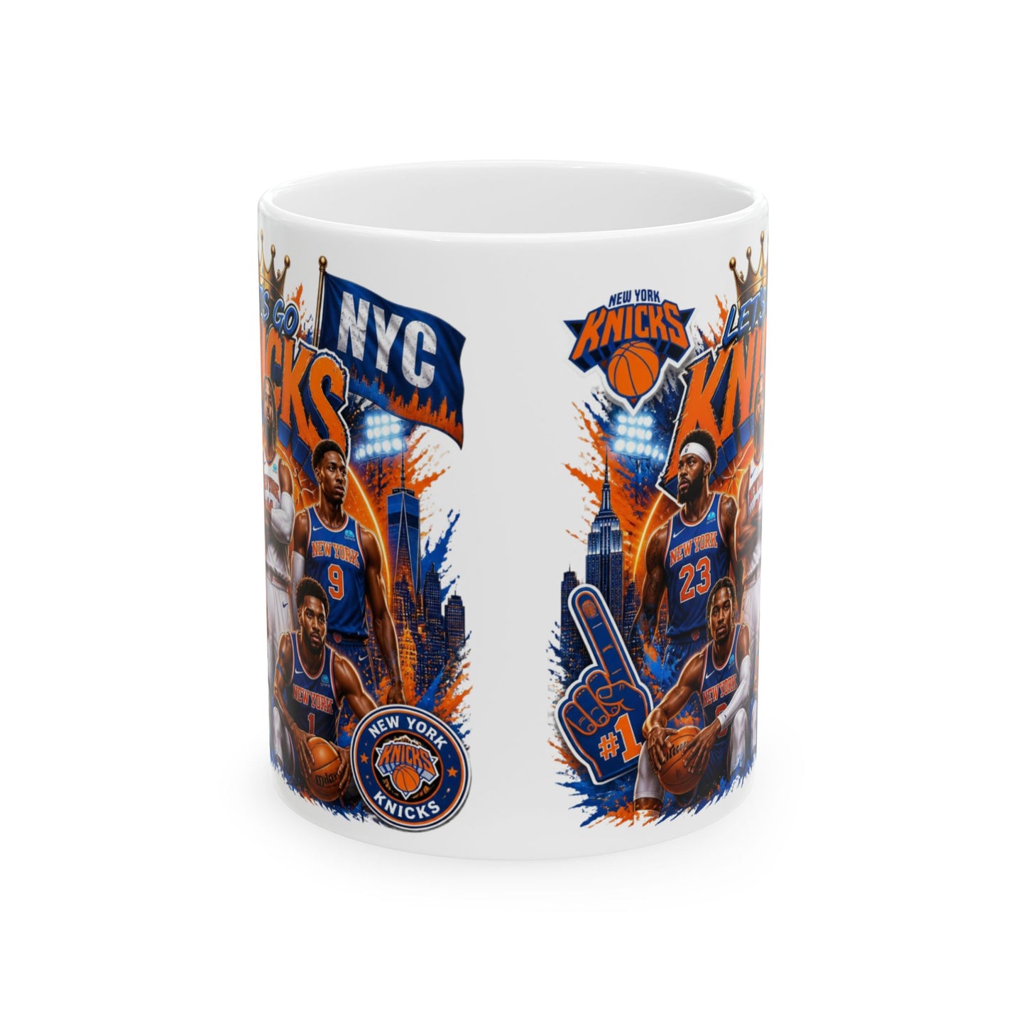 Let's go Knicks Ceramic Mug, (11oz, 15oz)