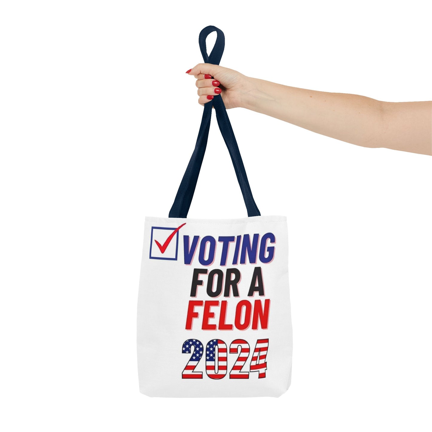 Voting for a Felon 2024 Tote Bag (AOP)