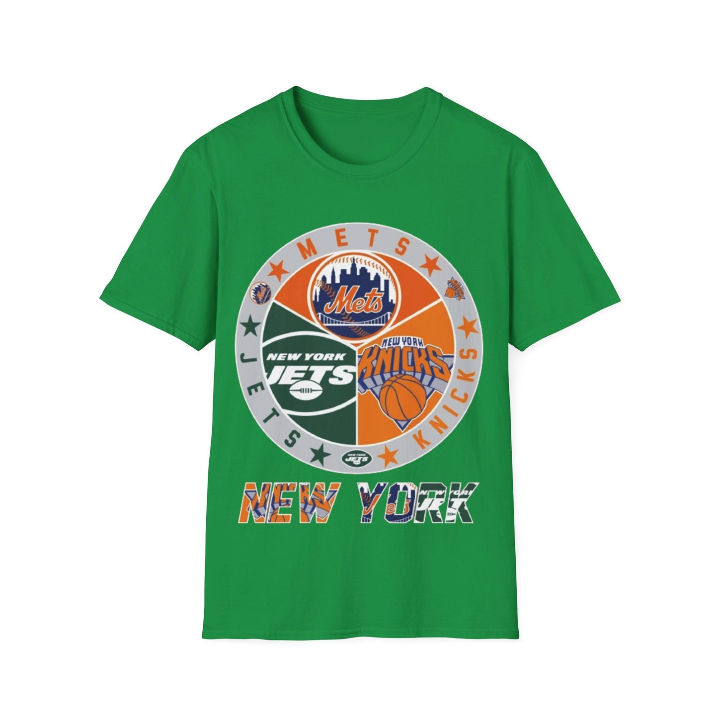 NY sports teams nym nyk nyj Unisex Softstyle T-Shirt