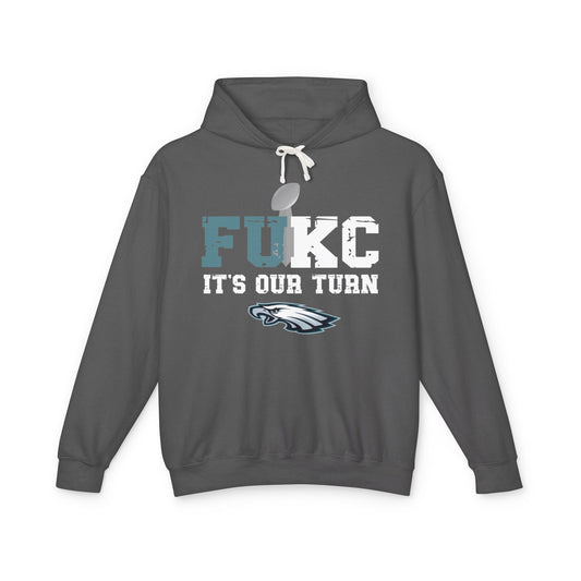 FU KC Unisex Lightweight Hooded Sweatshirt - Funky Eagles Design
