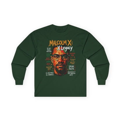 Malcolm X Unisex Ultra Cotton Long Sleeve Tee