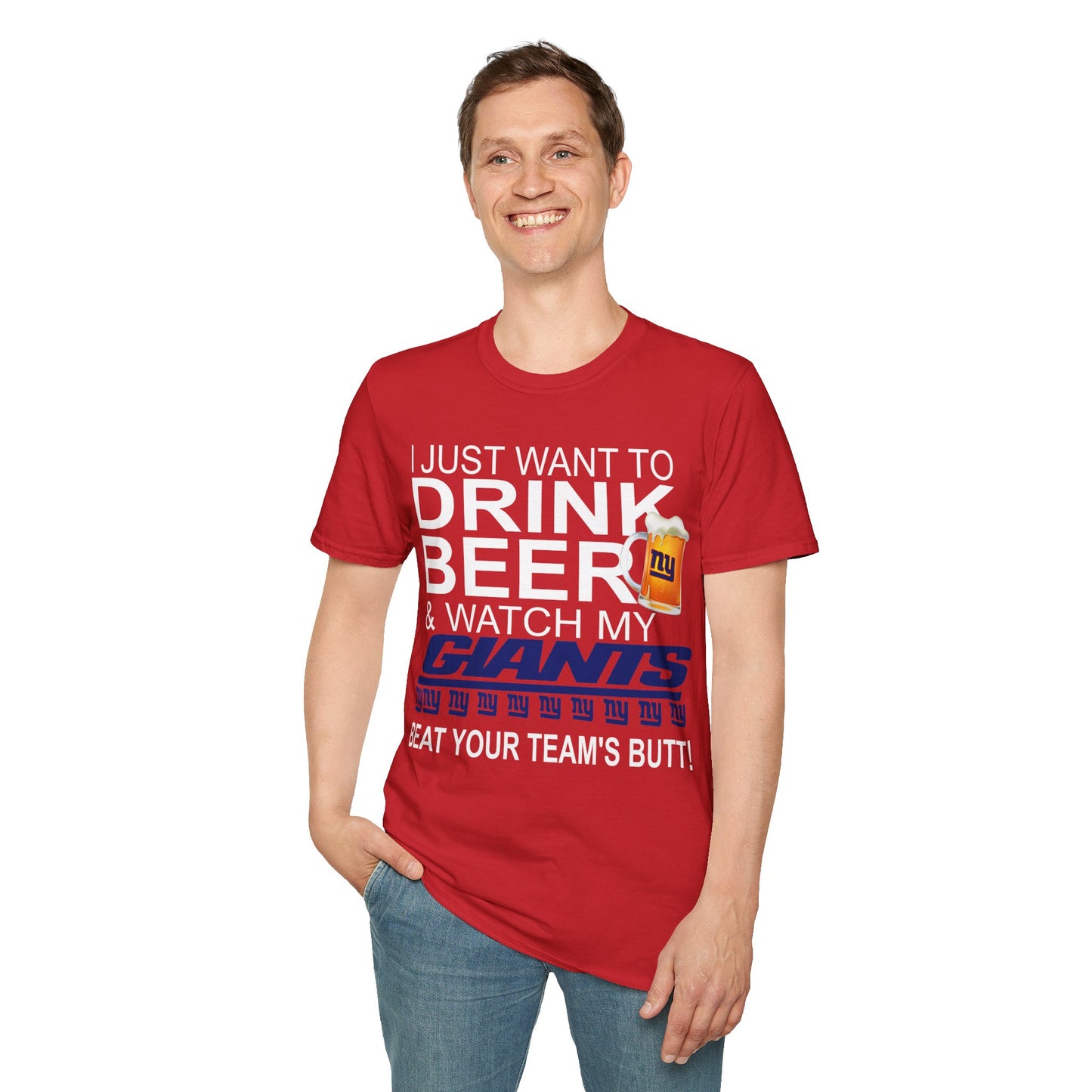 Drink beer ny Unisex Softstyle T-Shirt