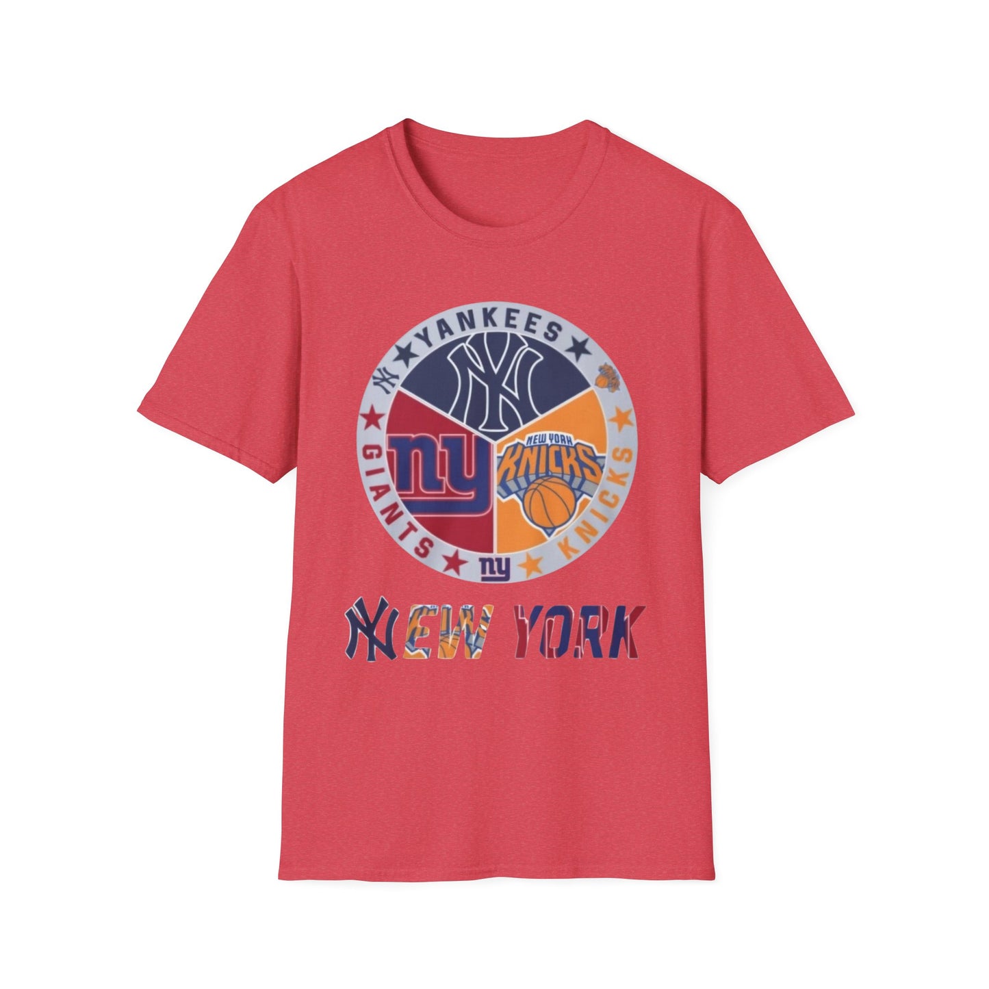 New York sports teams nyy nyr nyg Unisex Softstyle T-Shirt