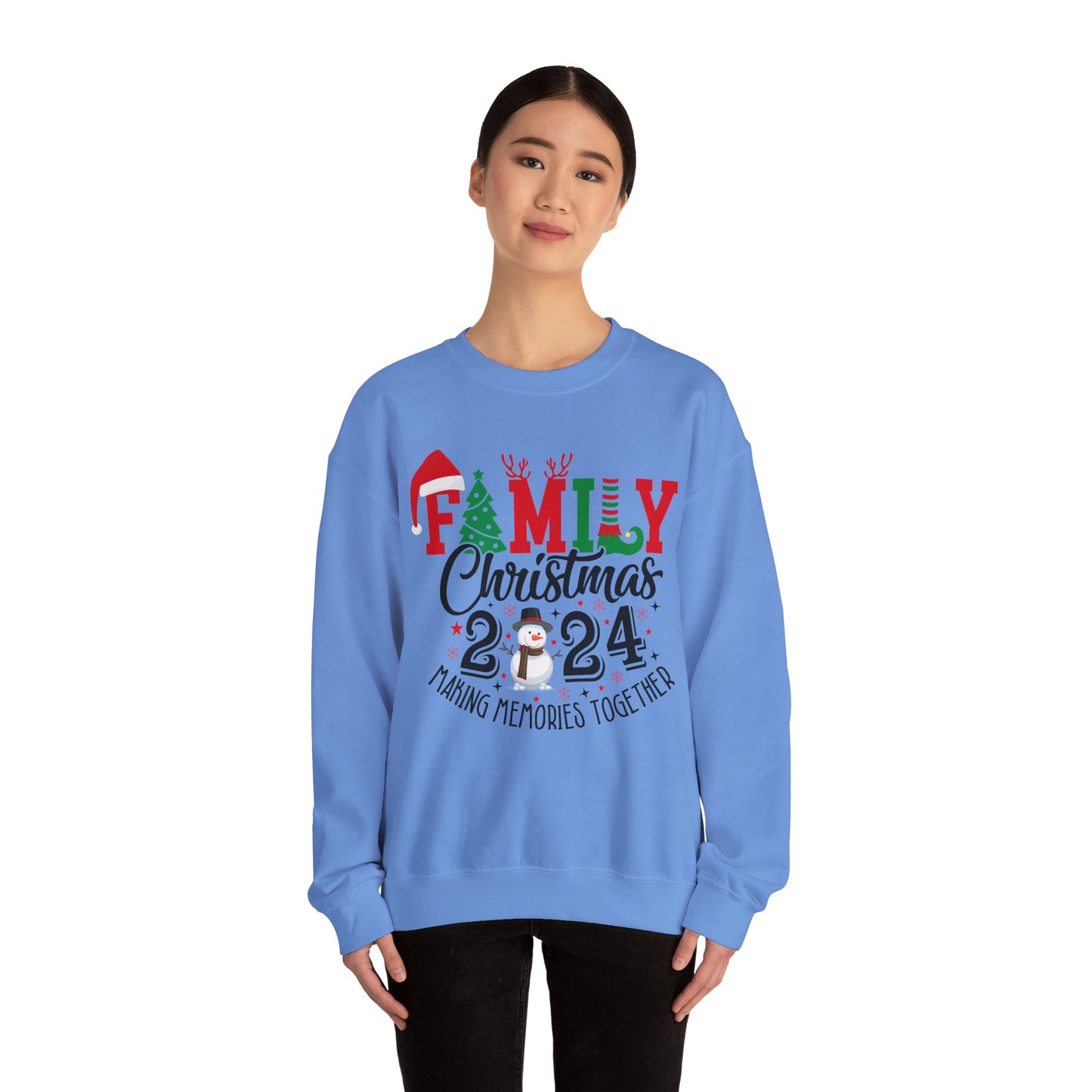 Family Christmas 2024 Unisex Heavy Blend™ Crewneck Sweatshirt