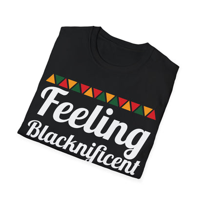 Feeling Blacknificent white Unisex Softstyle T-Shirt