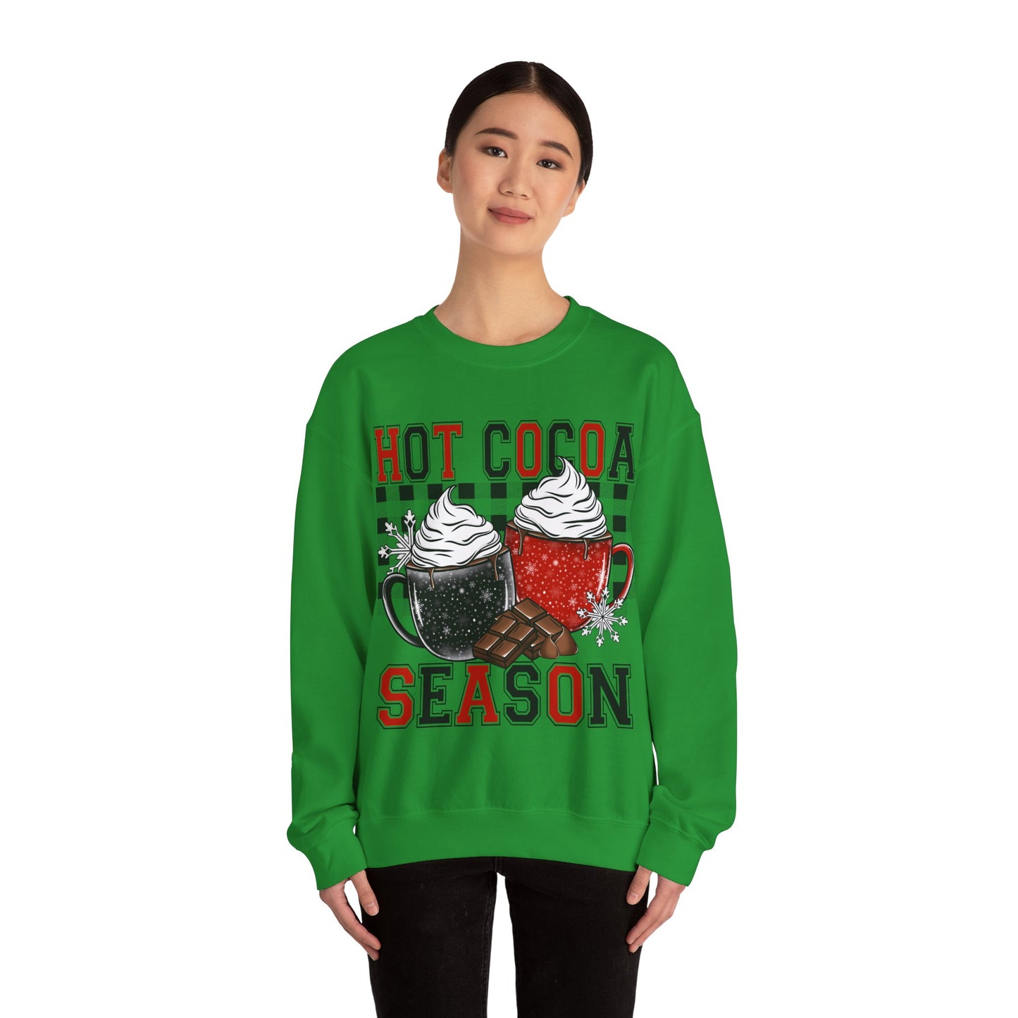 Hot Cocoa Season Unisex Heavy Blend™ Crewneck Sweatshirt