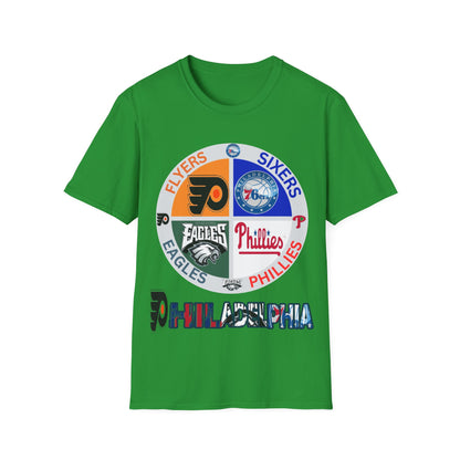Sports Collage Philly Unisex Softstyle T-Shirt