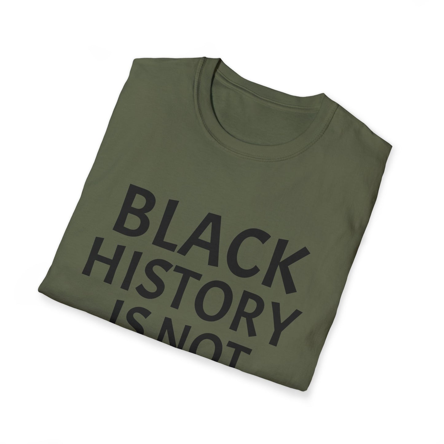 Black history is not optional Unisex Softstyle T-Shirt