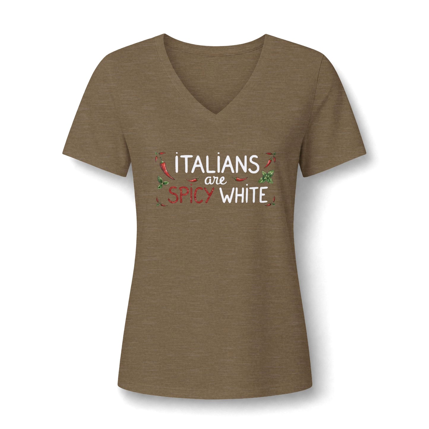 Lisa Women's Relaxed Heather CVC V-Neck Tee
