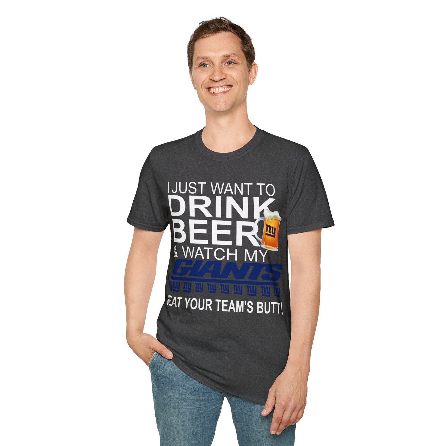 Drink beer ny Unisex Softstyle T-Shirt