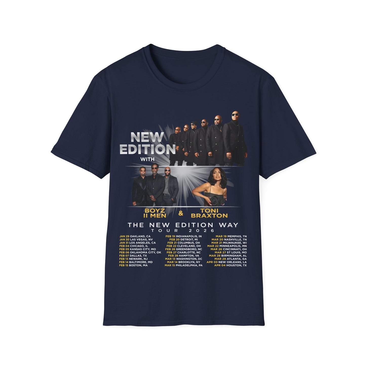 NE Tour 2026 Unisex Softstyle T-Shirt