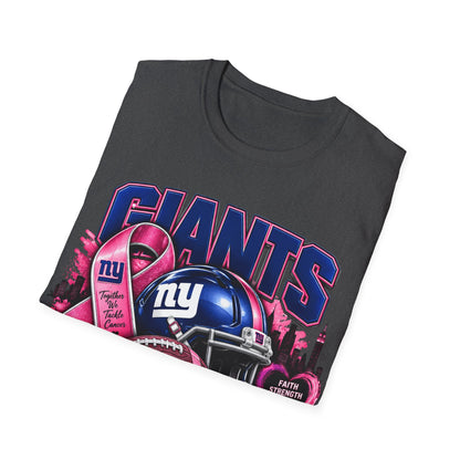 Giants Cancer Awareness Unisex Softstyle T-Shirt