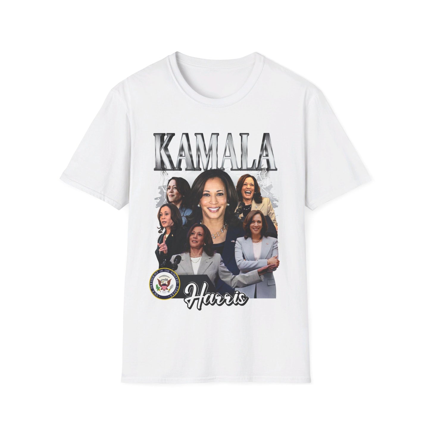 Kamala Collage Unisex Softstyle T-Shirt