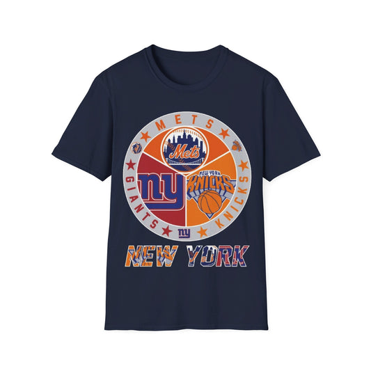 NY sports teams nyg nym nyk Unisex Softstyle T-Shirt