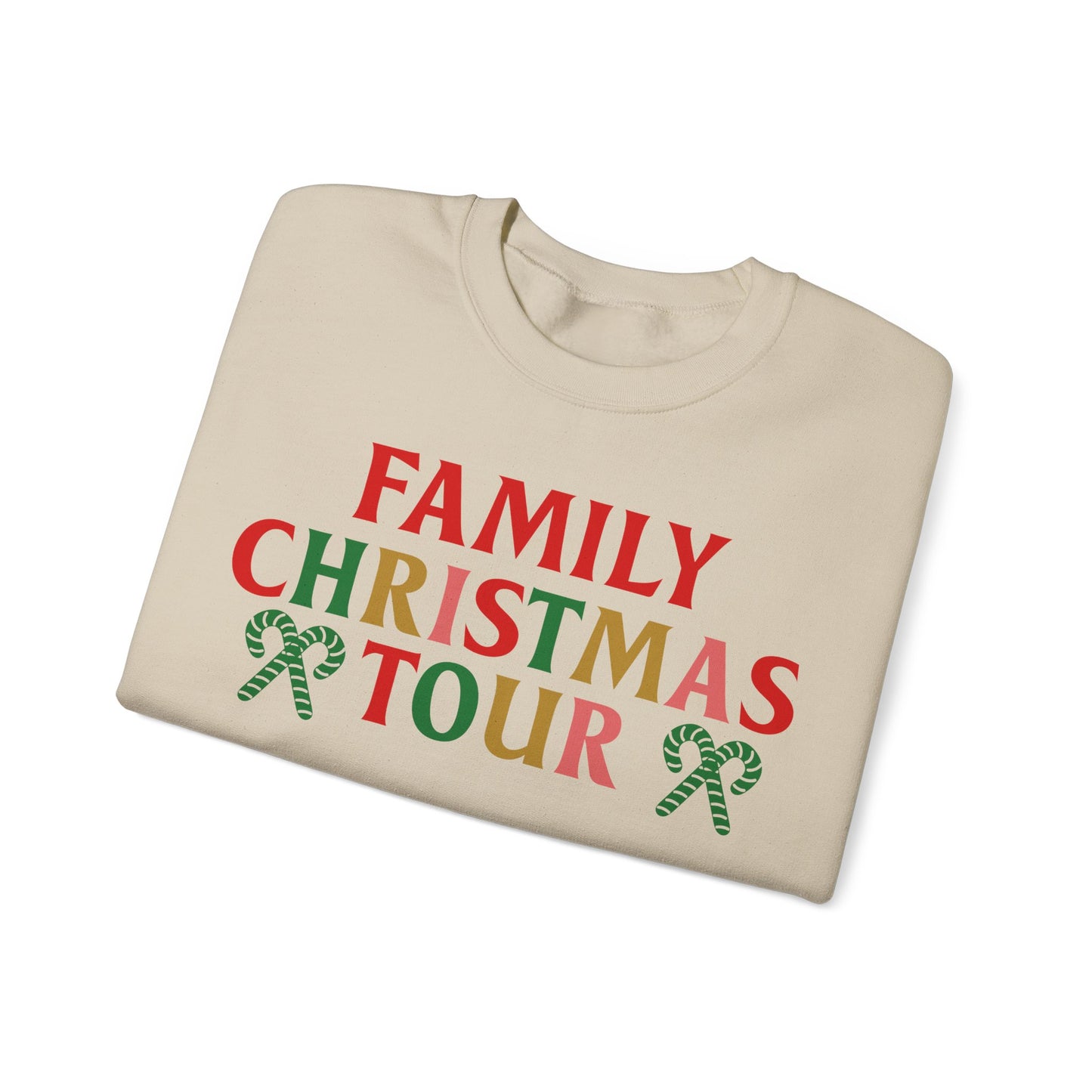 Family Christmas Tour 2024 Unisex Heavy Blend™ Crewneck Sweatshirt