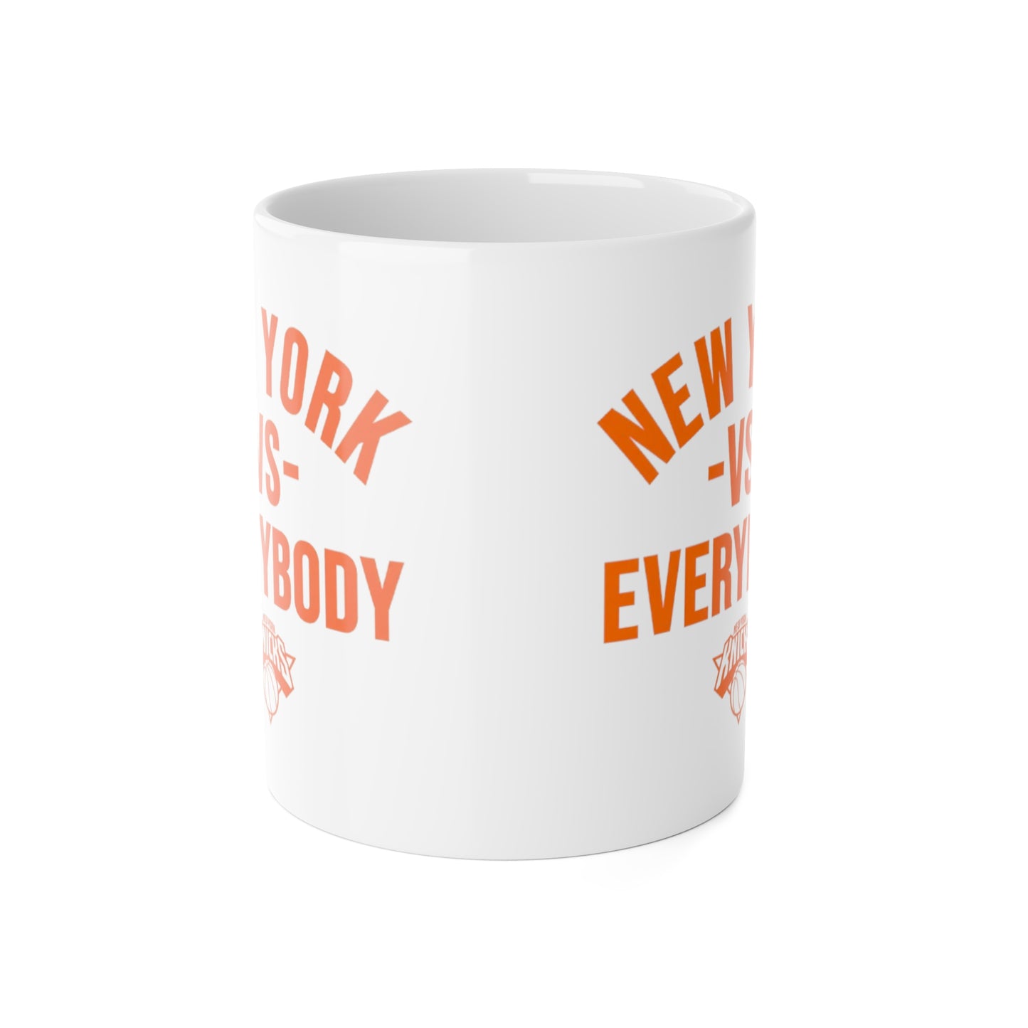 New York vs Everybody White Ceramic Mug, 11oz