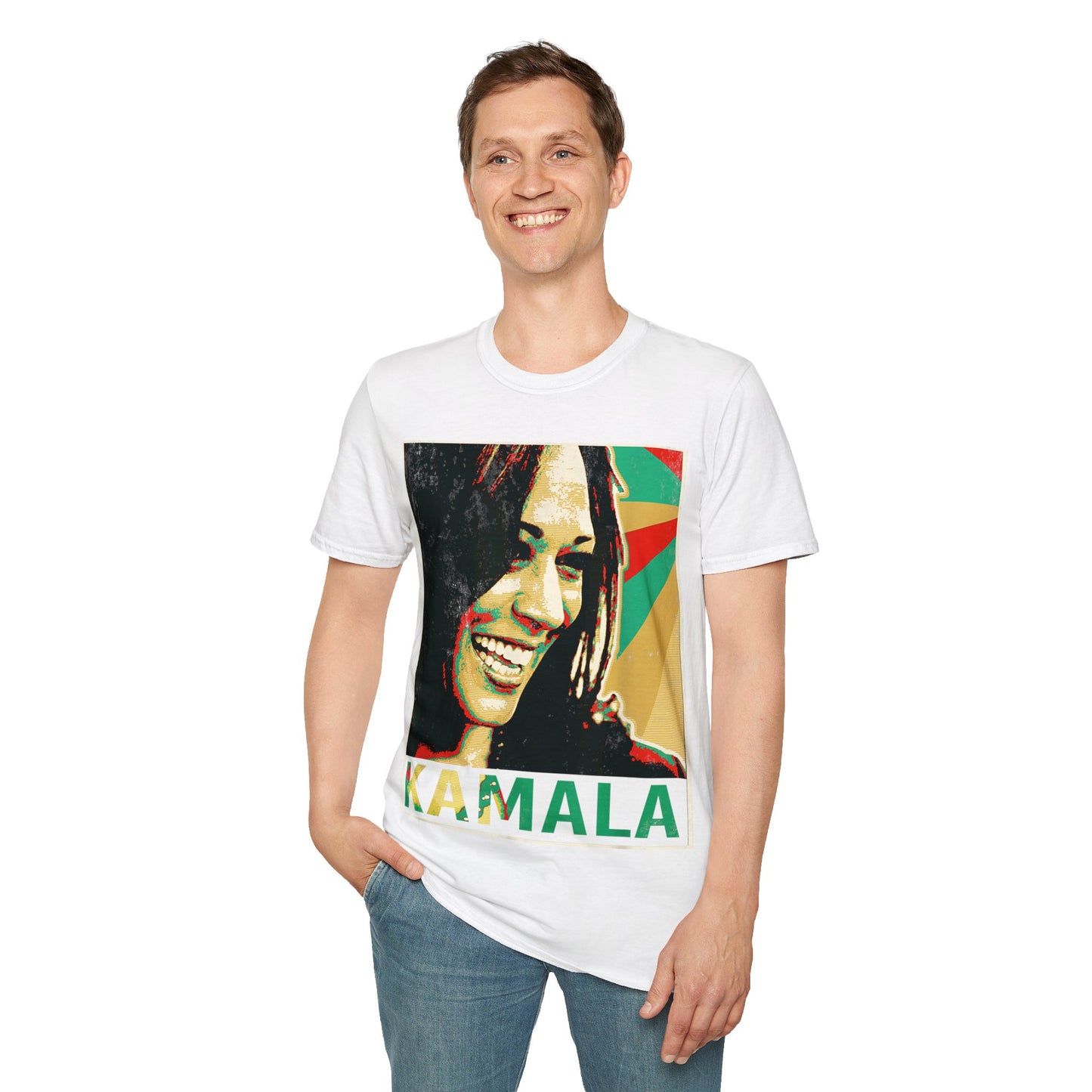 Kamala portrait Unisex Softstyle T-Shirt