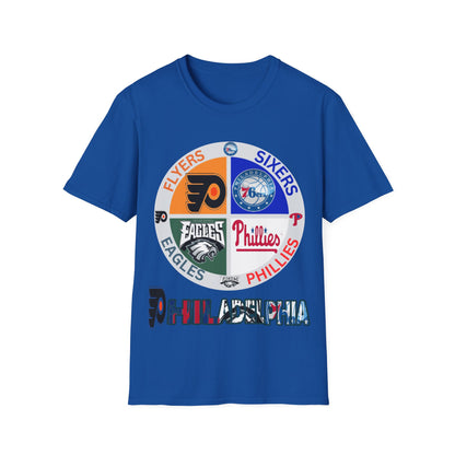 Sports Collage Philly Unisex Softstyle T-Shirt
