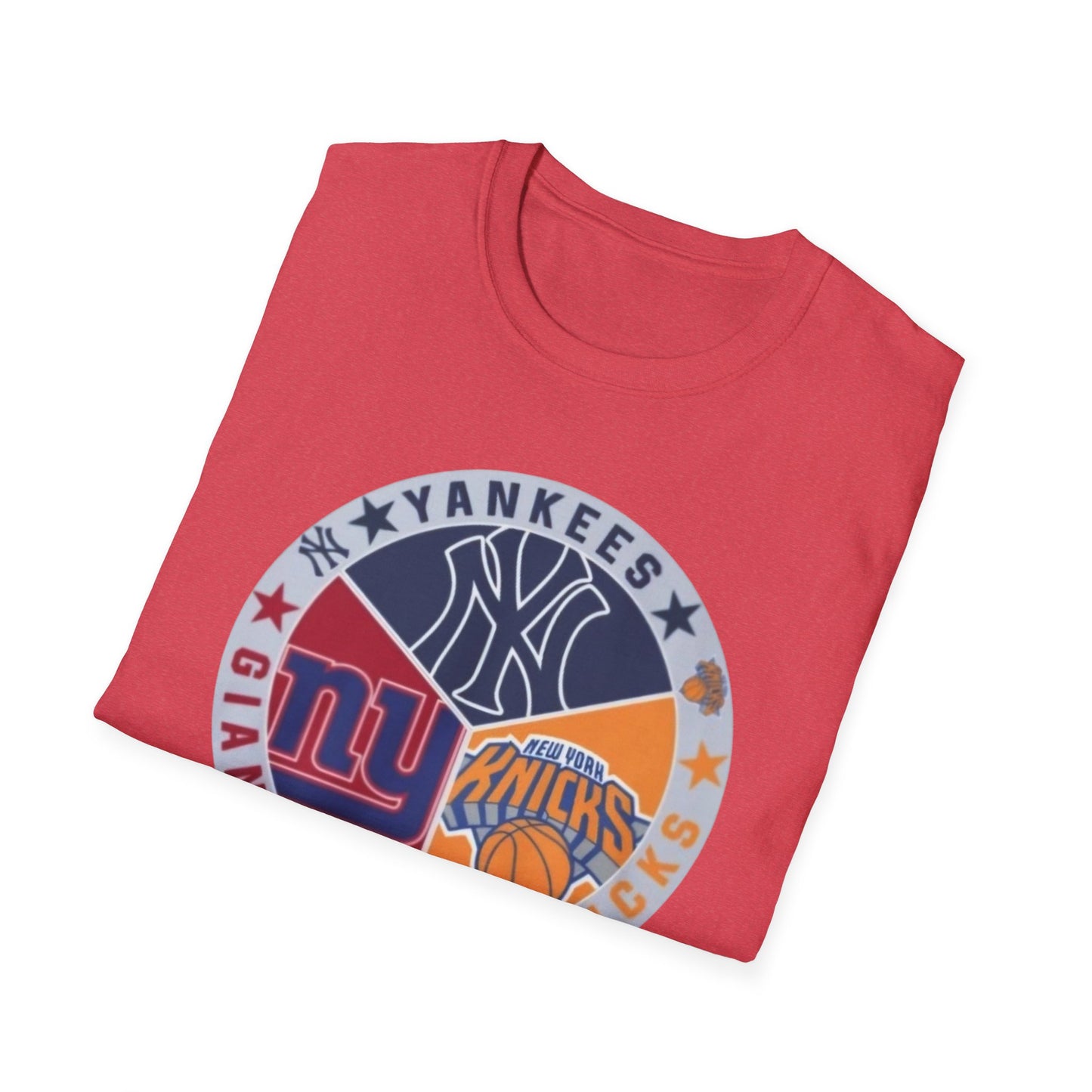 New York sports teams nyy nyr nyg Unisex Softstyle T-Shirt