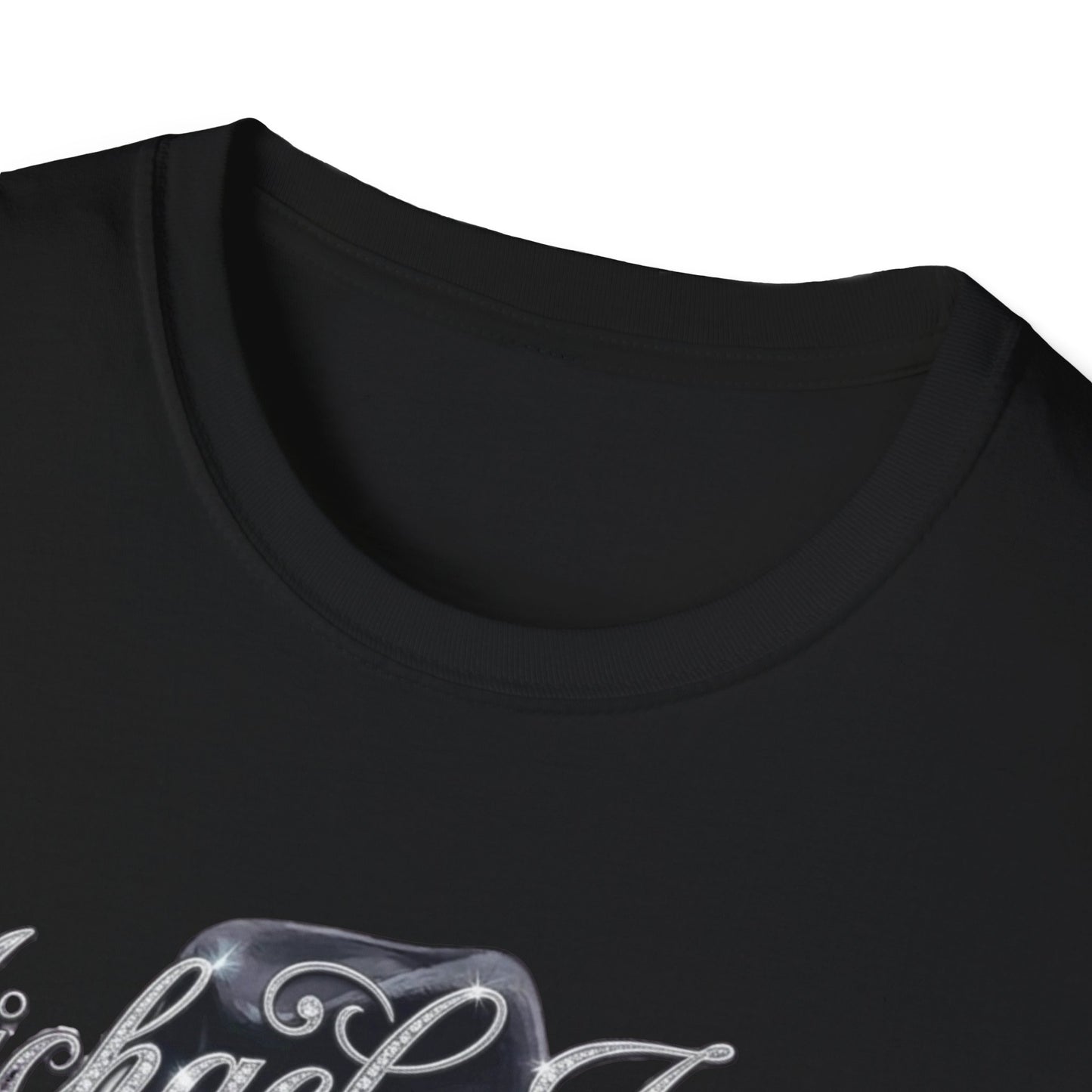 Michael Jackson with Hat Unisex Softstyle T-Shirt