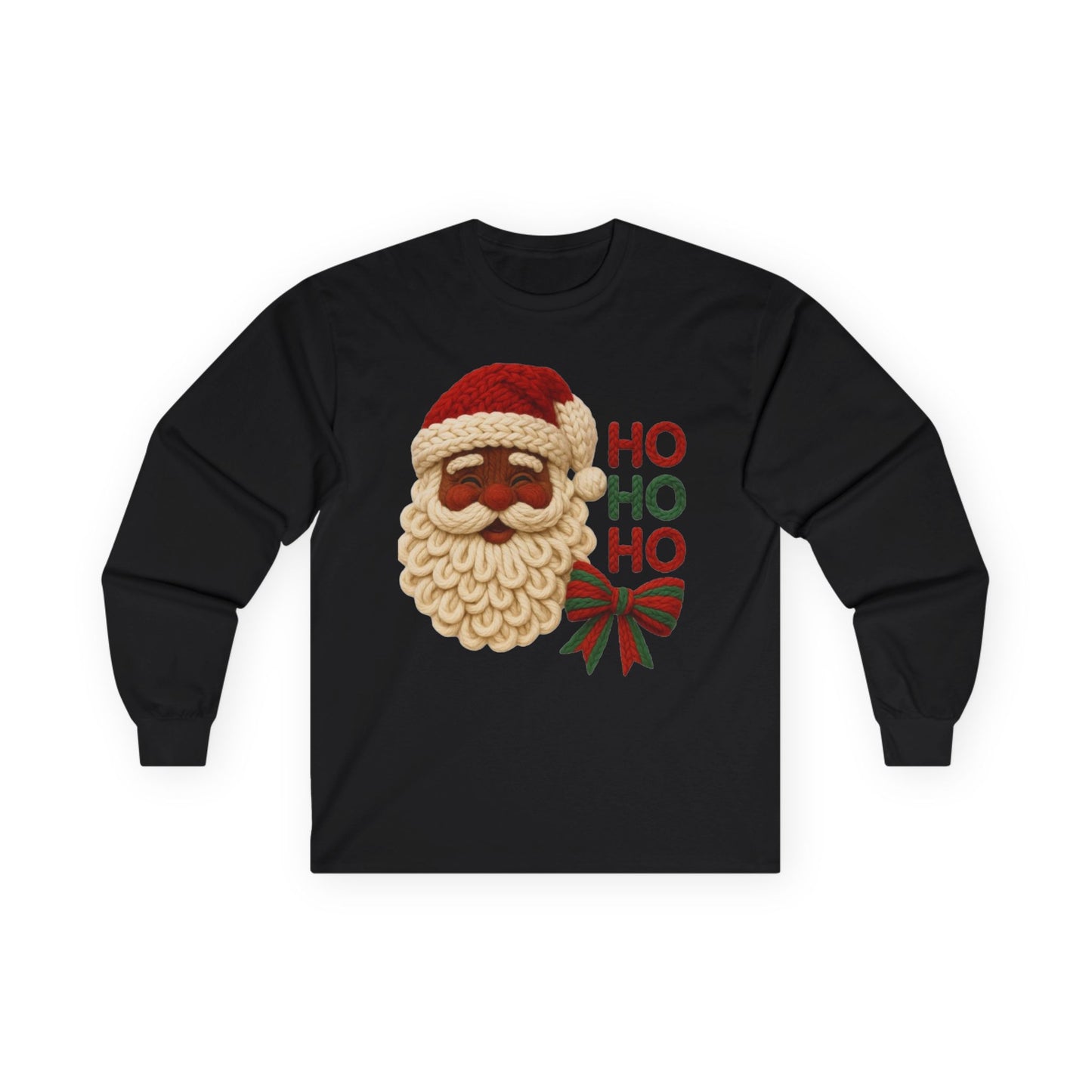 Yarn inspired santa ho ho ho Unisex Ultra Cotton Long Sleeve Tee