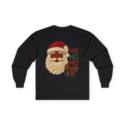 Yarn inspired santa ho ho ho Unisex Ultra Cotton Long Sleeve Tee