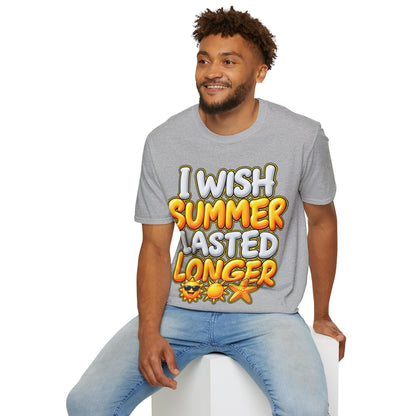 I wish Summer lasted longer Unisex Softstyle T-Shirt