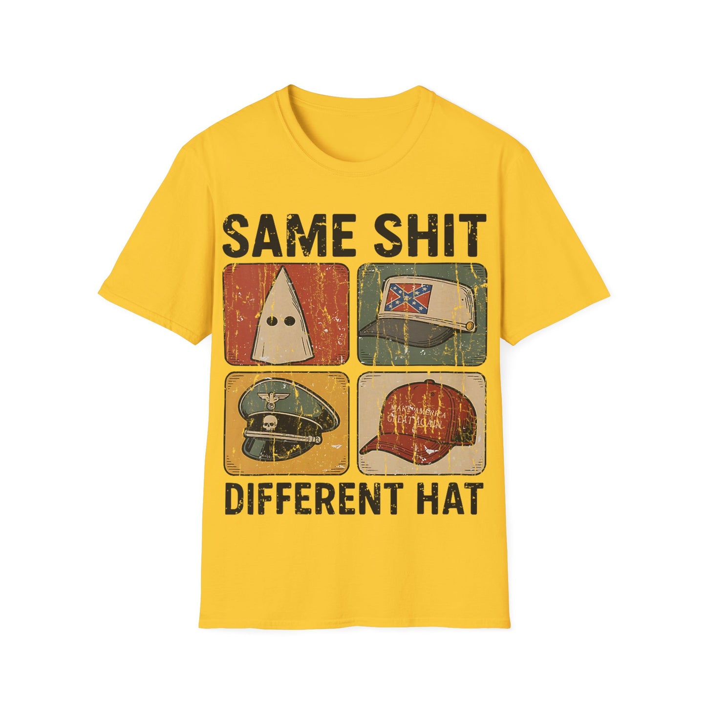 Same shit different hat Unisex Softstyle T-Shirt
