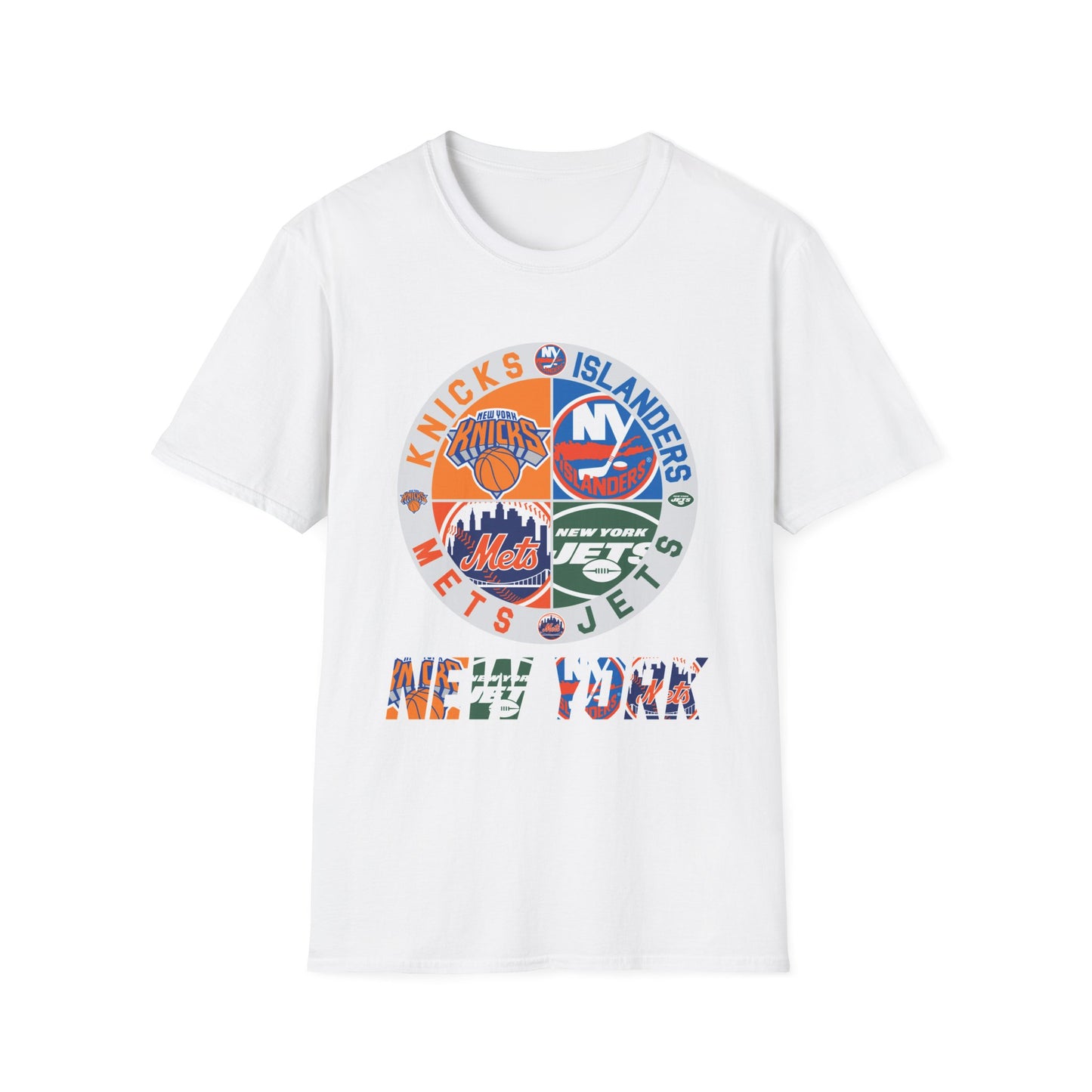 NYM, NYK, Jets, Islanders Sports Unisex Softstyle T-Shirt