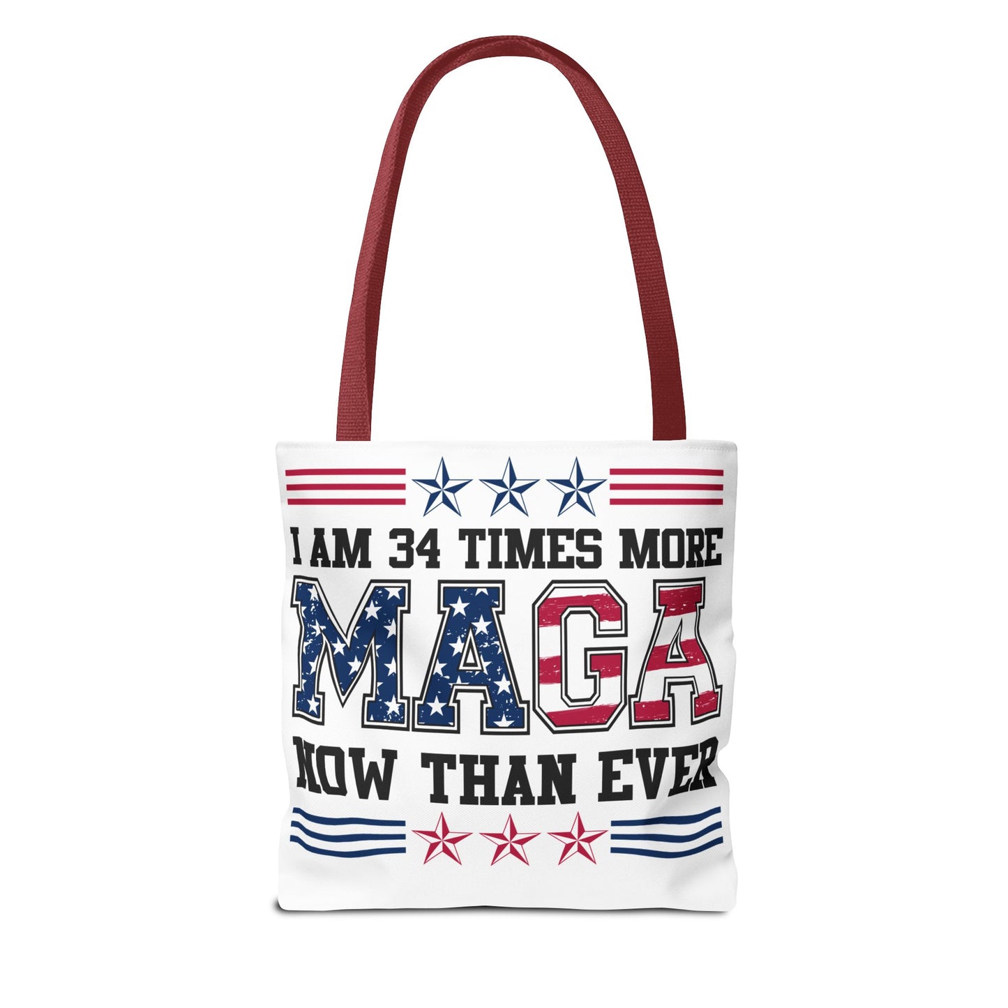 I am 34 times more maga Tote Bag (AOP)